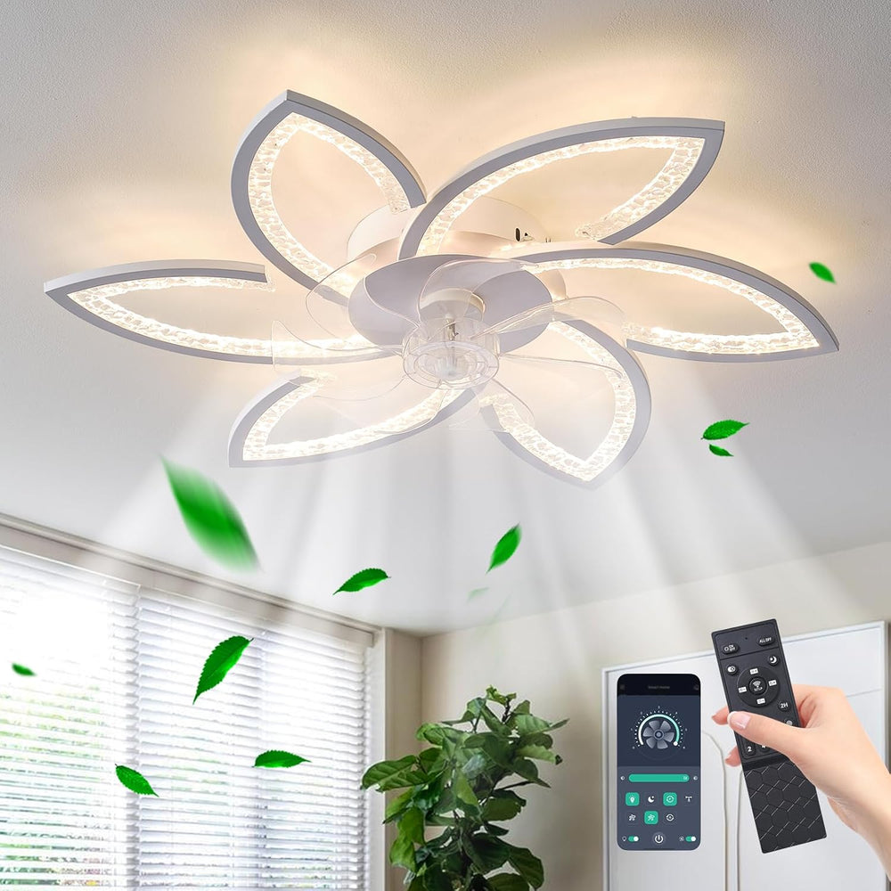 Ceiling Fans with Lights and Remote Modern Dimmable