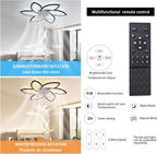Ceiling Fans with Lights and Remote Modern Dimmable