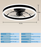 Ceiling Fans with Lights App Control 6-Speed Quiet