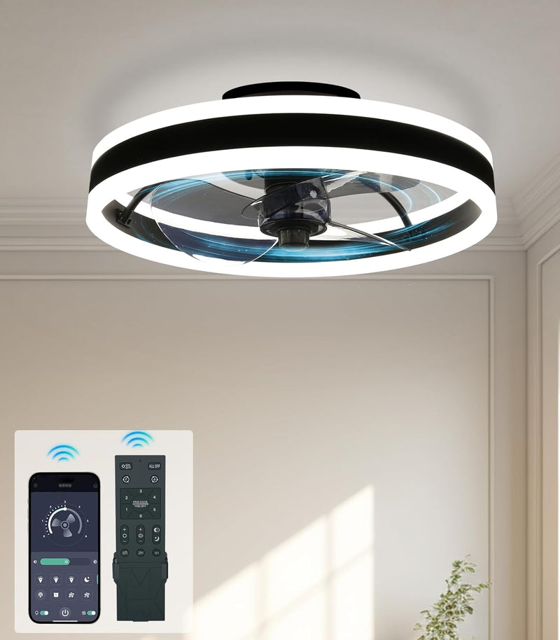 Ceiling Fans with Lights App Control 6-Speed Quiet