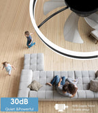 Ceiling Fans with Lights App Control 6-Speed Quiet