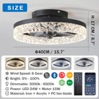 Ceiling Fans with Lights Remote Control Modern Lighting