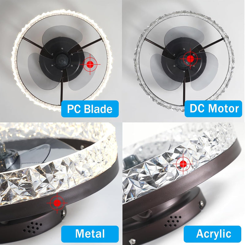 Ceiling Fans with Lights Remote Control Modern Lighting