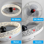 Ceiling Fans with Lights Remote Control Modern Lighting