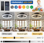 Ceiling Fans with Lights Remote Control Modern Lighting