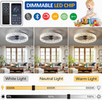 Ceiling Fans with Lights Remote Control Modern Lighting
