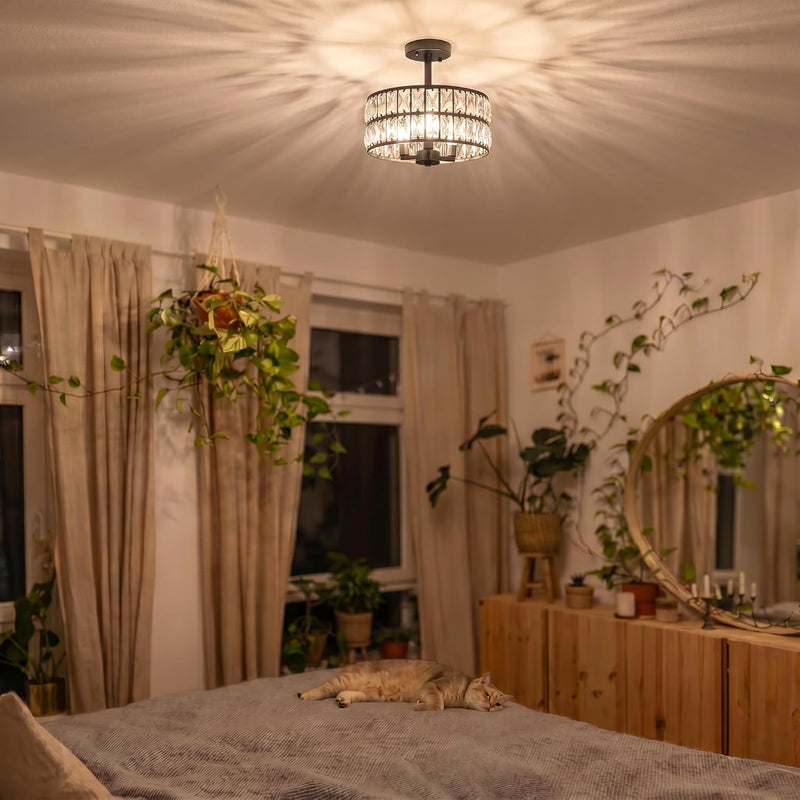 Ceiling Light 3-Light E14 Semi Flush