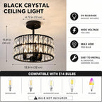 Ceiling Light 3-Light E14 Semi Flush