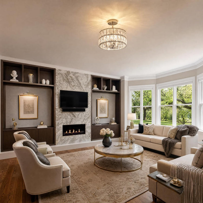 Ceiling Light 3-Light E14 Semi Flush