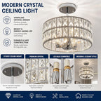 Ceiling Light 3-Light E14 Semi Flush