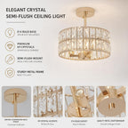 Ceiling Light 3-Light E14 Semi Flush