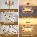 Ceiling Light 3-Light E14 Semi Flush