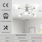 Ceiling Light 8-Light Chandelier Lights Living Room Modern