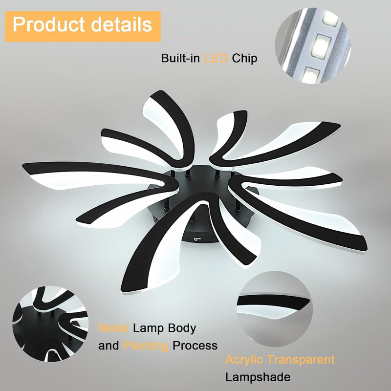 Ceiling Light Dimmable LED Lighting 48W 5400lm 3000K-6500K