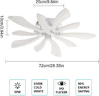 Ceiling Light Dimmable LED Lighting 48W 5400lm 3000K-6500K