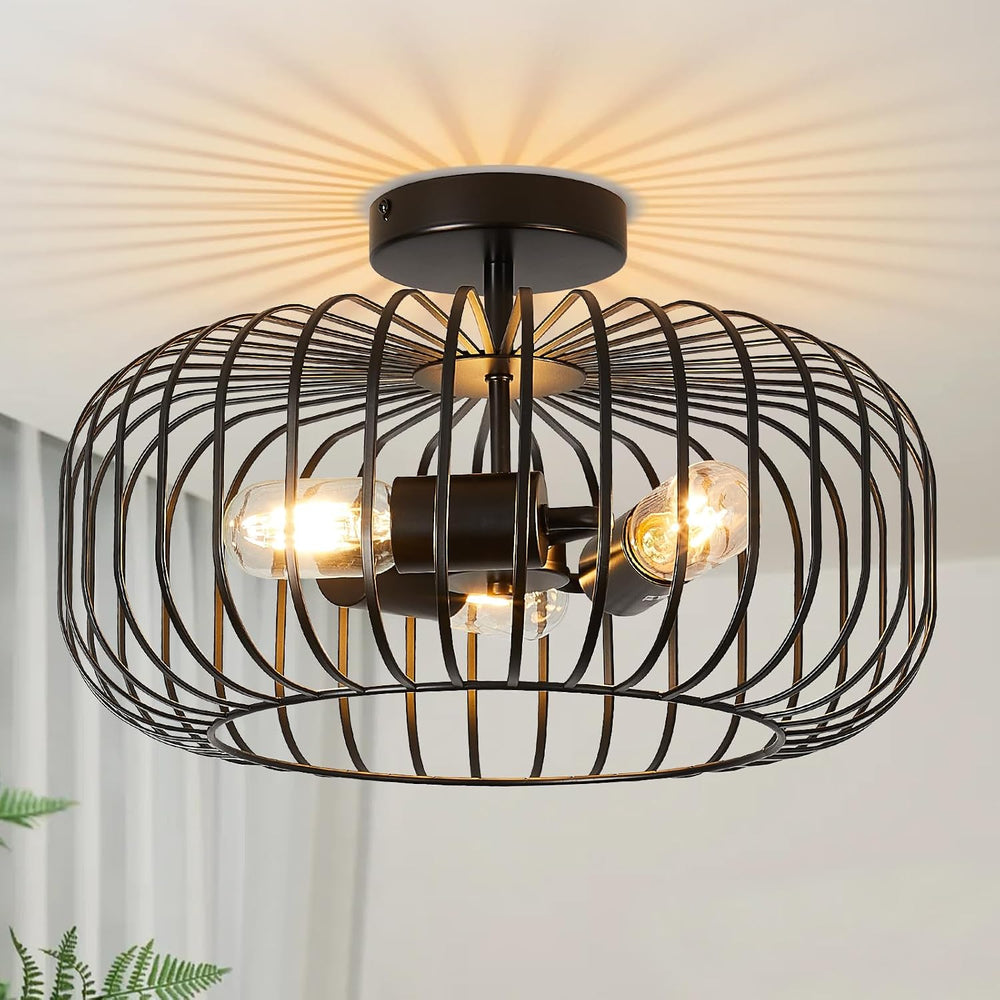 Ceiling Light Fitting 3 Lights 40CM Metal Shade