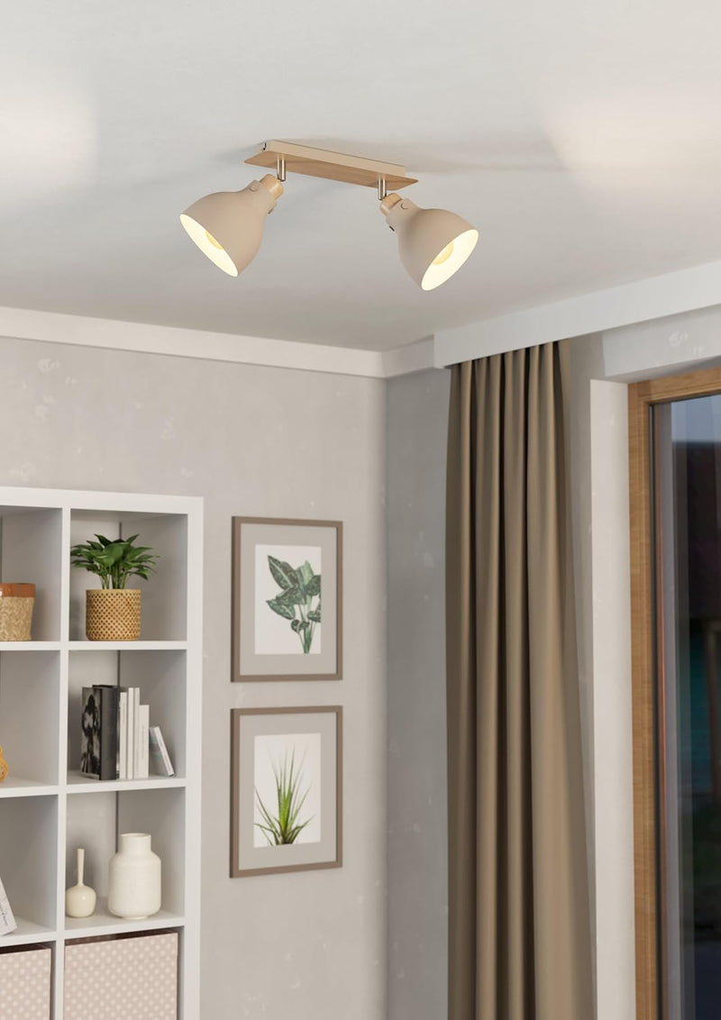 Ceiling Light Fixture Arrecife 2-Flame Swivel Spots Lamp