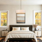 Ceiling Light for Living Room Fabric Shade Semi