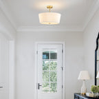 Ceiling Light Living Room Bedroom Lights with Pleated