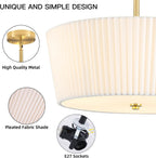Ceiling Light Living Room Bedroom Lights with Pleated