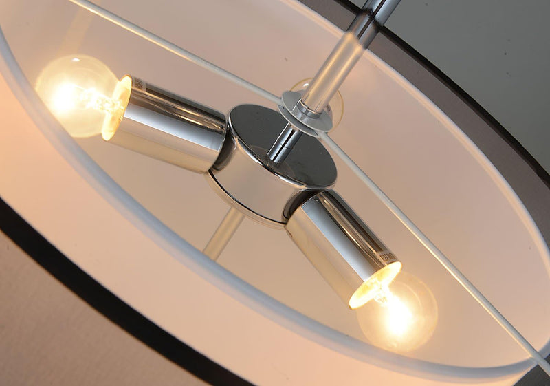 Ceiling Light Modern Fabric Pendant Shade Large Drum