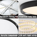 Ceiling Light Square Flush Mount Lights 3000K