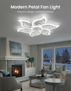 Ceiling Light with Fan and Remote App 88CM