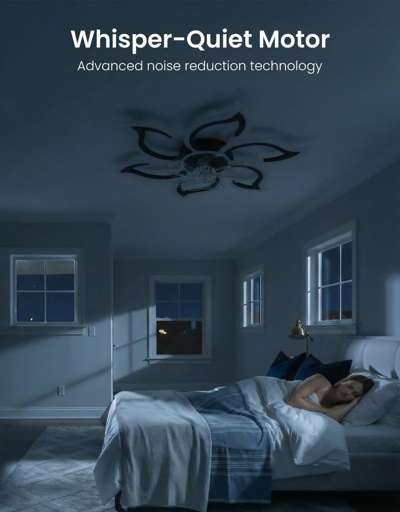 Ceiling Light with Fan and Remote App 88CM