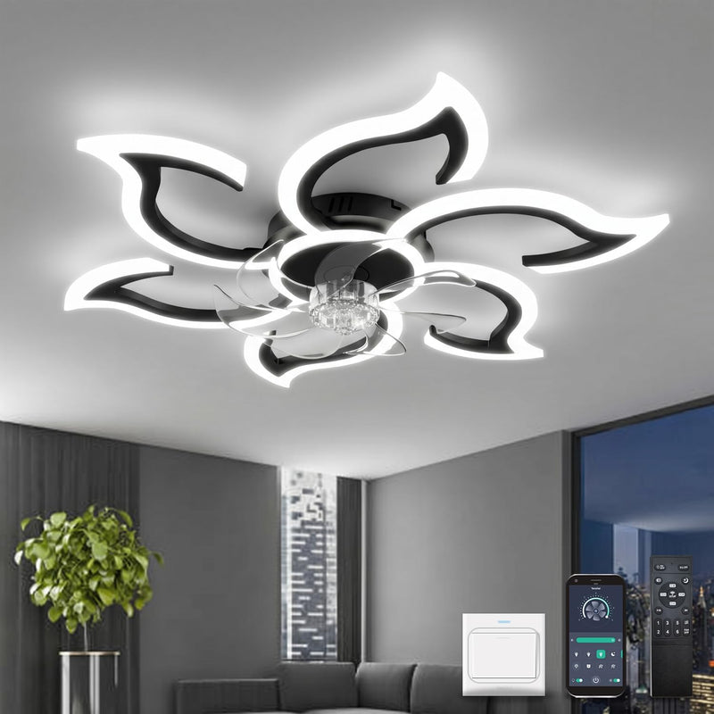 Ceiling Light with Fan and Remote App 88CM