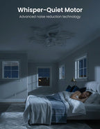 Ceiling Light with Fan and Remote App 88CM