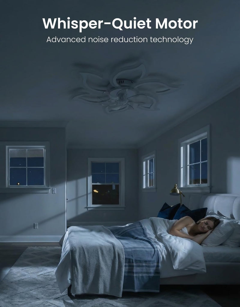 Ceiling Light with Fan and Remote App 88CM