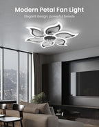 Ceiling Light with Fan and Remote App 88CM