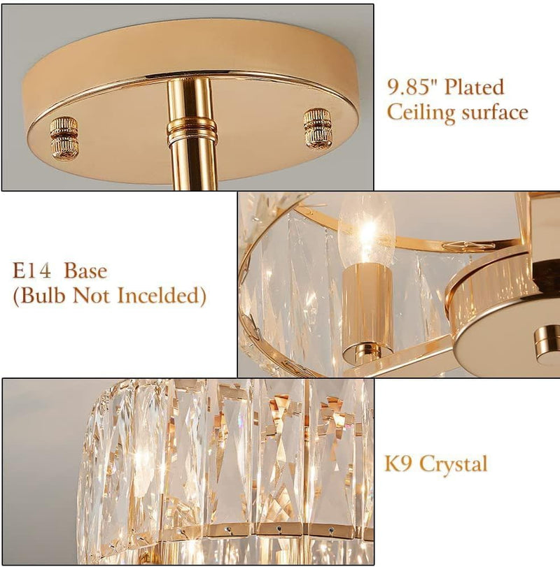 Ceiling Lights Crystal Chandeliers Light D32CM