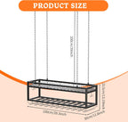 Ceiling Wine Rack Double-Layer Wall Mounted