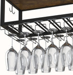 Ceiling Wine Rack Double-Layer Wall Mounted