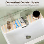 Ceramic Bathroom Sink Countertop Basin with Thin Edge