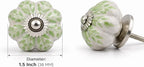Ceramic Cabinet Knobs Floral Vintage Drawer Pulls