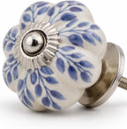 Ceramic Cabinet Knobs Floral Vintage Drawer Pulls