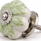 Ceramic Cabinet Knobs Floral Vintage Drawer Pulls