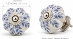 Ceramic Cabinet Knobs Floral Vintage Drawer Pulls
