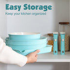 Ceramic Detachable Handle Pots and Pans Set Almond (17 Piece)