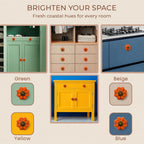 Ceramic Knobs and Hand Painted Pumpkin Round Cupboard (Set of 30)