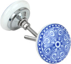 Ceramic Knobs and Hand Painted Pumpkin Round Cupboard (Set of 30)