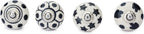 Ceramic Knobs and Hand Painted Pumpkin Round Cupboard (Set of 30)