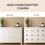 Ceramic Knobs and Hand Painted Pumpkin Round Cupboard (Set of 30)