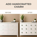 Ceramic Knobs and Hand Painted Pumpkin Round Cupboard (Set of 30)