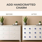 Ceramic Knobs and Hand Painted Pumpkin Round Cupboard (Set of 30)
