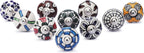 Ceramic Knobs and Hand Painted Pumpkin Round Cupboard (Set of 30)