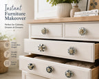 Ceramic Knobs and Hand Painted Pumpkin Round Cupboard (Set of 30)