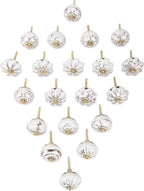 Ceramic Knobs and Hand Painted Pumpkin Round Cupboard (Set of 30)
